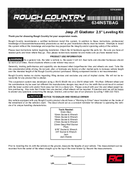 Installation Manual